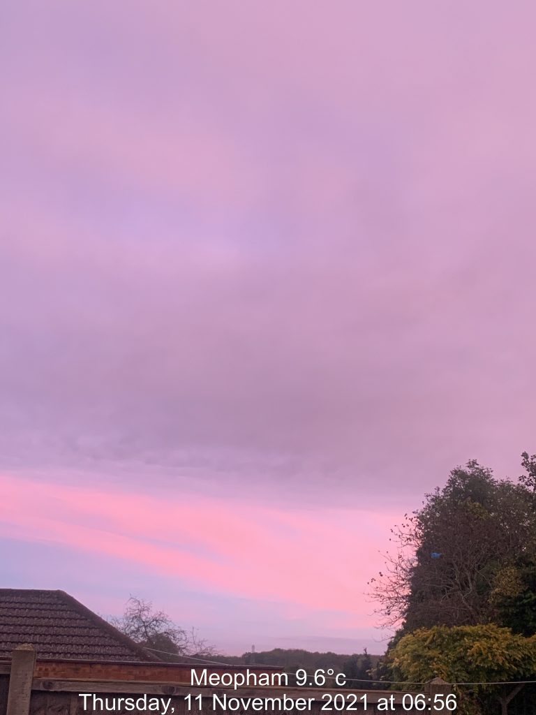 Amazing Purple Skies at Sunrise in Meopham
