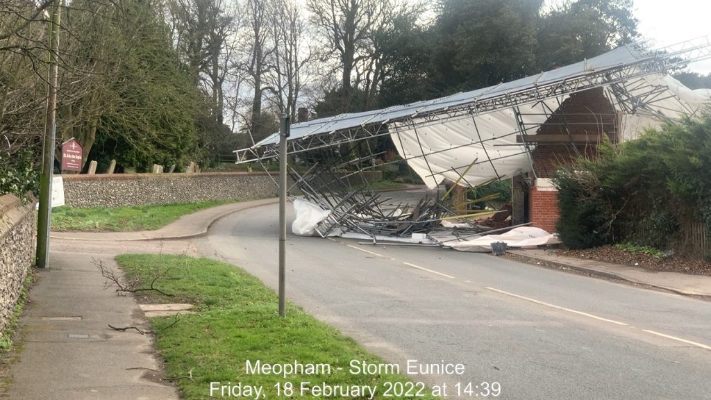 Storm Eunice hits Meopham